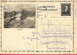 CECOSLOVACCHIA - INTERO CARTOLINA POSTALE  - TATRY- (MICHEL P49) VIAGGIATA DA KEZMAROK *31.7.31* - Postcards