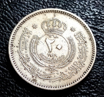 Jordan, 20 FILS, 1949 JORDAN King Abdullah I, Perfect, Agouz - Jordania