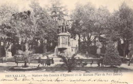 BELGIQUE - BRUXELLES - Place Du Petit Sablon - Statues Des Comtes D'Egmont Et De Hornes - Carte Postale Ancienne - Squares