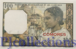 COMOROS 100 FRANCS 1963 PICK 3b UNC - Comoros