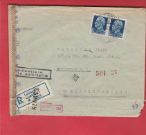 Italian Occupation - Lubiana - Ljubljana - Registered Letter For Spsemberg (Netherlands) 1943 - German Censors - WW2 - Ljubljana