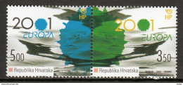 Kroatie  Europa Cept 2001 Paar Postfris - 2001