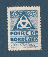 France - Vignette - Foire De Bordeaux - Filatelistische Tentoonstellingen