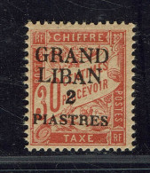 Grand Liban. 1924. Taxe N° 3. Neuf. X. Recto-verso. - Impuestos