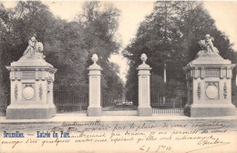 BELGIQUE - BRUXELLES - Entrée Du Parc - Carte Postale Ancienne - Otros & Sin Clasificación