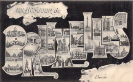 BELGIQUE - BRUXELLES - Un Bonjour De Bruxelles - Multivues De La Ville - Carte Postale Ancienne - Otros & Sin Clasificación