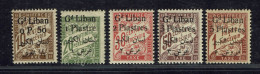 Grand Liban. 1924. Taxes N° 6/10 Dont N° 8 B Et 9 B. Neufs X. Cote : 44 Euros. - Postage Due