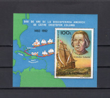 Romania/Roumanie 1992 - Christopher Columbus; The 500th Anniversary Of America Discovery - Minisheet - MNH** - Lettres & Documents