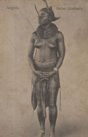 Angola Mulher Cuanhama Risque Woman African Antique Postcard - Angola