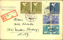 1948, WÄHRUNGSREFORM,  R-Brief "Aus Dem Briefkasten" Mit 10-fach Miscfrankatur Ab "FÜRTH (BAY.) 23.6.48 1948, Port - Other & Unclassified