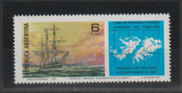 Argentine 1976 Iles Malouines Bateau 1050, 1 Val ** MNH - Nuevos