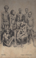 Huilla Types E Penteados Angola African Tribe Old Rare Postcard - Angola