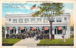 ETATS-UNIS - Lamar Bath House - Jack Manier - Hot Springs National Park - Carte Postale Ancienne - Andere & Zonder Classificatie