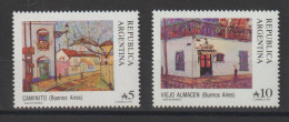 Argentine 1988 Peinture 1616-17, 2 Val ** MNH - Nuovi