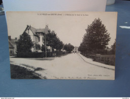 Cpa  LE MESLE-sur-SARTHE L'Avenue De La Gare Et La Gare, Carte Non écrite, - Le Mêle-sur-Sarthe