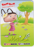 France - Magnet Publicitaire - Magasins Intermarché & Ecomarché - Zigos Club - Mai - Publicidad