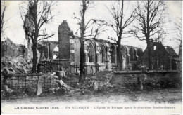 L'Eglise De PERVYSE-PERVIJZE Après Le Deuxième Bombardement - Diksmuide