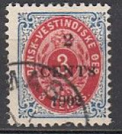 M2087. Danish West Indies 1902, AFA 18By/ Michel 23AII. Cancelled - Danimarca (Antille)