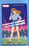 Japan Japon Telefonkarte Phonecard -  Girl Femme Women Frau  Police - Personnages