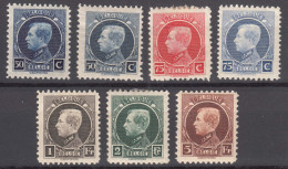 Belgium 1921/1922/1924 Small Montenez, Mint Hinged - 1921-1925 Small Montenez