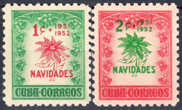 CUBA 1951, CHRISTMAS, FLOWERS, COMPLETE, MNH SERIES With GOOD QUALITY, *** - Nuevos