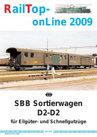 Catalogue RailTop-onLine 2009 SBB Sortierwagen D2-D2 HO 1:87 - Tedesco