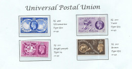 Gb 1948- U.P.U.   SG499/502 (4)    MNH - See Notes & Scans - Nuovi