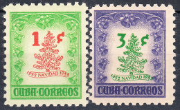 CUBA 1952, CHRISTMAS, CHRISTMAS TREES, COMPLETE, MNH SERIES With GOOD QUALITY, *** - Nuovi