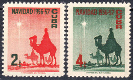 CUBA 1956, CHRISTMAS, CAMELS, COMPLETE, MNH SERIES With GOOD QUALITY, *** - Ungebraucht