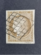 Yvert 1b Oblitéré Grille - 1849-1850 Ceres