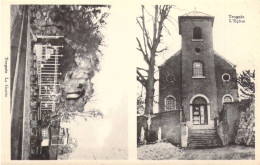 BELGIQUE - TROGNEE - La Grotte - L'Eglise - Carte Postale Ancienne - Andere & Zonder Classificatie