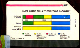 G 9 C&C 1107 SCHEDA USATA FASCE ORARIE 89 5 PIK 3^A QUALITA' VARIETA' BANDA 8 MM - Errori & Varietà