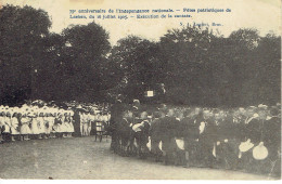 Laeken Bruxelles 75eme Anniversaire De L'indépendance  16/07/1905 Cantate - Laeken