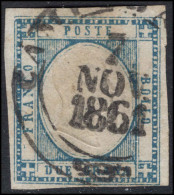 Neapolitan Provinces 1861 2g Pale Blue 4 Margins Fine Used. - Napels