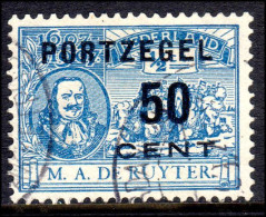 Netherlands 1907 Postage Due 50g On ½c Fine Used. - Strafportzegels