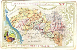 Chromo : Chocolat Aiguebelle : Les Colonies Françaises : Afrique : Guinée - Aiguebelle