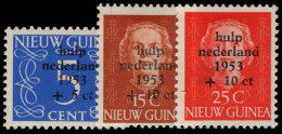 Netherlands New Guinea 1953 Flood Relief Lightly Mounted Mint. - Niederländisch-Neuguinea