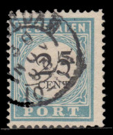 Netherlands Postage Due 1881-94 25c Perf 13 Type III Fine Used. - Portomarken