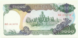 Cambodia - 1000 Riels - 1992 - Pick: 39 - Unc. - Peoples National Banque - 1.000 - Cambodge