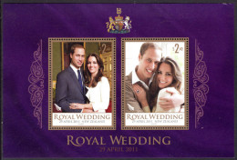 New Zealand 2011 Royal Wedding Souvenir Sheet Unmounted Mint. - Unused Stamps