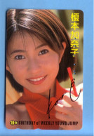 Japan Japon Telefonkarte Phonecard -  Girl Femme Women Frau 19 Th Birthday Weekly Young Jump - Personnages