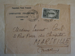 BU21 MAROC  BELLE  LETTRE RR CIE FRAISSINET BATEAU VAPEUR 1934 A MARSEILLE  FRANCE++ AFF .INTERESSANT+ - Brieven En Documenten