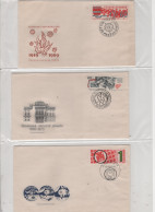 LOT DE 12 ENVELOPPES 1er JOUR DE TCHECOSLOVAQUIE DE 1968 - Briefe U. Dokumente