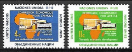 NATIONS - UNIES    -    1961 .  Y&T N° 91 / 92 ** .   Commission économique Pour L' Afrique. - Nuovi