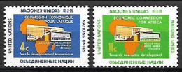 NATIONS - UNIES    -    1961 .  Y&T N° 91 / 92 ** .   Commission économique Pour L' Afrique. - Ongebruikt