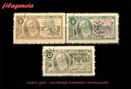 USADOS. CUBA. 1963-11 HOMENAJE A ERNEST HEMINGWAY - Used Stamps