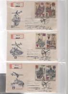 LOT DE 14 ENVELOPPES 1er JOUR DE TCHECOSLOVAQUIE DE 1968 - Cartas & Documentos