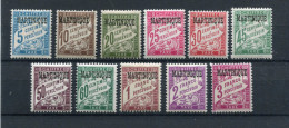 !!! MARTINIQUE, SERIE TAXES N°1/11 NEUVE * - Timbres-taxe