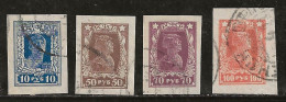 Russie 1922-1923 N° Y&T :  201 à 204 Obl. - Oblitérés