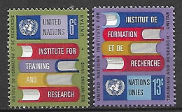 NATIONS - UNIES    -    1969 .  Y&T N° 186 / 187 ** .  Livres D' Instruction - Neufs